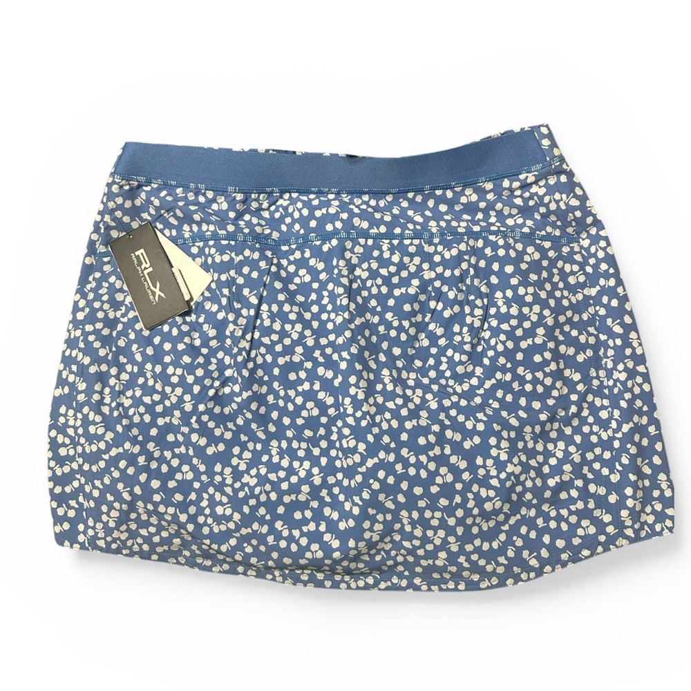 Ralph Lauren RLX Golf Skort NWT $148 Large Golf Concept Blue Multi - Picture 7 of 12